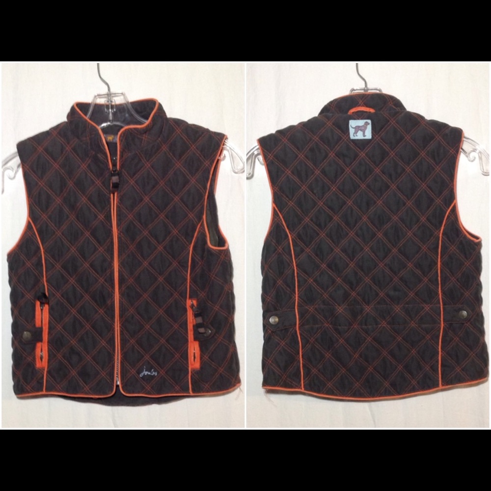 Girl's Sz L 8/9 Joules Zip Up Vest